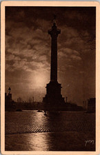 Paris France Bastille Colonne Juillet Pierre Yves Petit Yvon c1920s Postcard