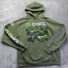 Axial Racing Green Hoodie Hooded Sweatshirt Men's Size M RC Scale Crawlers