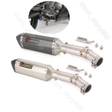 For Kawasaki ER6N/F Ninja 650 ER650 2006-11 Black Muffler Slip on Exhaust System