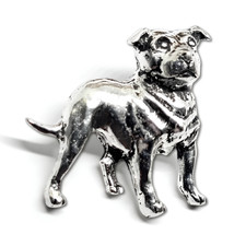 Staffie Pin Badge Étain