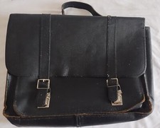 Sac d'écolier en cuir vintage, excellent état