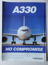 3/1996 PUB AVION AIRBUS A330 AIRLINER AIRLINES AVIATION ORIGINAL AD
