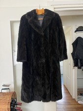 Manteau long en vrai fourrure