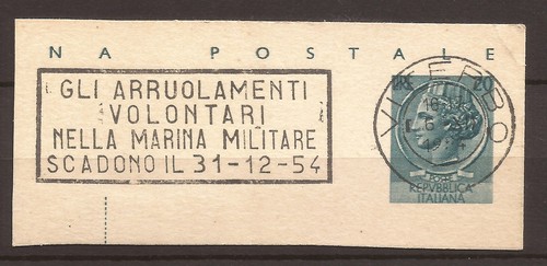 1954 frammento cartolina - 1954, di