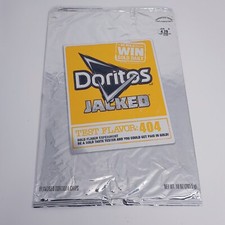 VTG 2014 Doritos Jacked Chip Bag Test Flavor: 404 - 10oz Advertising Empty Flat