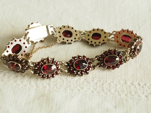 Bracelet ancien argent massif - bracelet,