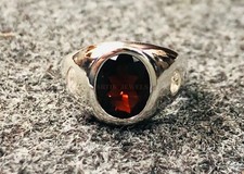 Naturel Gemme Grenat Avec 14K