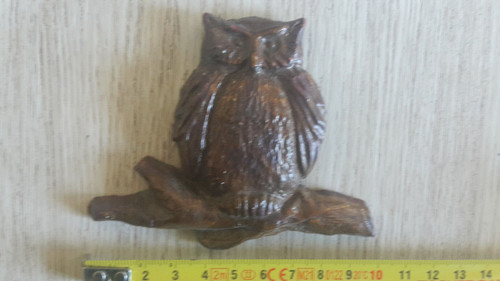 Chouette hibou ceramique 8x10 - chouette,