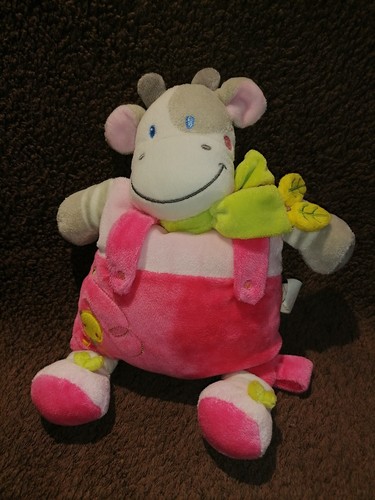 Doudou semi plat - semi, vache