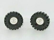 LEGO Space: 2x wheel tire 17 x 43 - ref 3482c03 white - set 6885