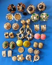 Lot Bijoux B.O. Clips Anciens