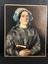 Huile sur toile - Ecole