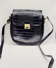 Sac bandoulière effet croco