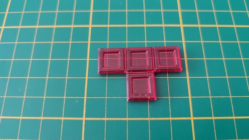 Polyominos rouge tétrominos