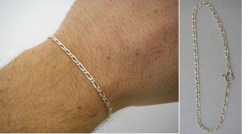 8cm petite gourmette - 17.8cm, 2gr