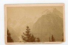 PHOTO CABINET vers 1890, Eider moine Jungfrau route de murren Garcin Genève