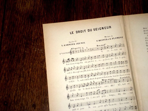 Droit seigneur partition - le,