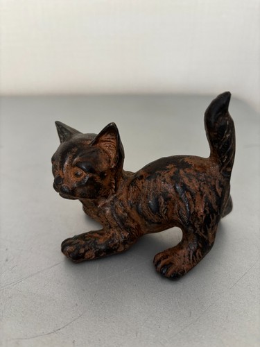 Statue bronze chaton signé - statue,