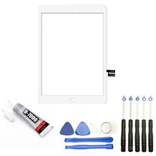 VITRE ECRAN TACTILE POUR IPAD 7 A2197/A2198/A2200 10.2" BLANC + OUTILS + COLLE