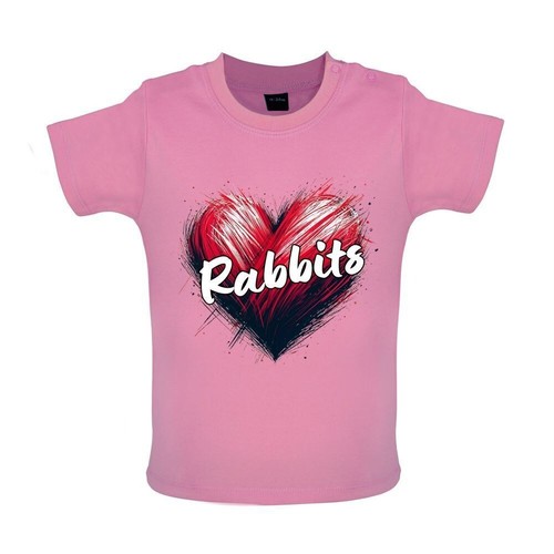 Amour coeur lapins bébé - -,