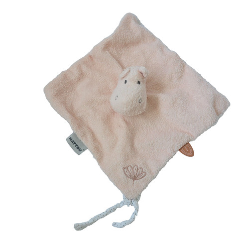 Doudou lapin plat rose - doudou,