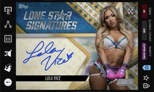 Lola Vice Silver 1000cc Lone Star Signature Iconic - Topps Slam Stadium Club 25