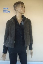 VESTE POLAIRE COURTE CHIC DE MARQUE * ZARA *FACON LAINE BOUILLIE  T 38/40 NEUVE