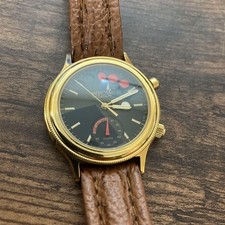 Corum Memosail Regata Yacht Timer Watch Gold Black Dial 4.2cmCase Free Size Junk