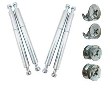 4 x 110630 - 4 x 110115 - Ecrous de verrouillage IKEA et arbre tige pour BRIMNES