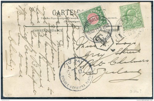 1911 new zealand france - gb,