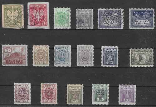 Sélection timbres pologne - timbres,