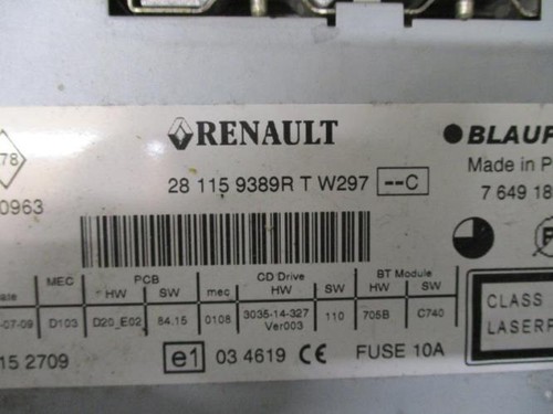 Autoradio origine renault - autoradio, d'origine