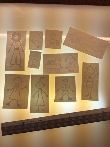 Stick figure children - children, kids