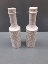 2 FLACONS PORCELAINE BLANCHE