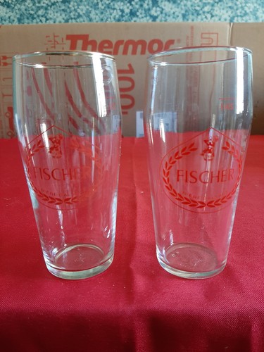 Ancien verre bière fischer - ancien, a