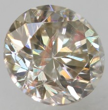 0,04 Carat Top Marron SI1 Rond Brillant Naturel Extrêmement Miné Diamant 2,05m