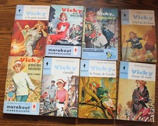 8 romans Marabout  Mademoiselle / junior - Patrick Saint Lambert - serie Vicky