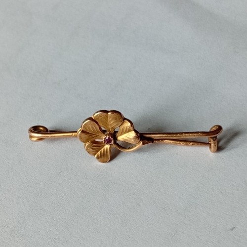 Broche barrette trefle 1 - barrette, 1.70