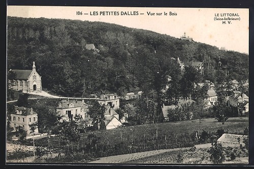 Cpa les petites dalles - petites, vue