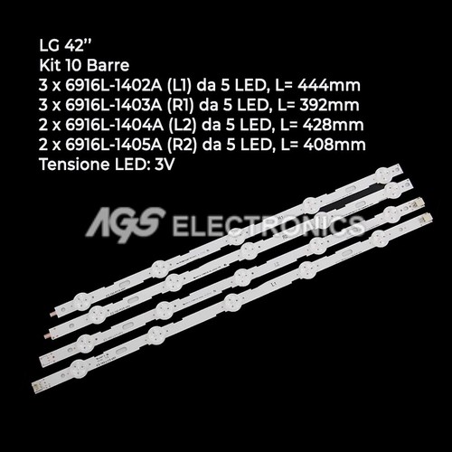 Barre bandes led lg - barre,