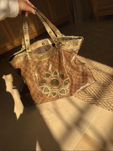 Gucci sac main toile - main, et