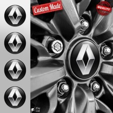 Renault Wheel Cover Sticker Set of 4 Silicone Wheel Emblem Hub Caps