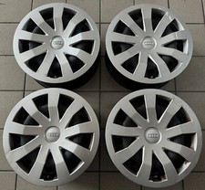 4 ORIGINAL 15" Iron Wheels USED 5x100 ET40 including Wheel Covers