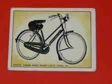 1957 BICYCLE RALEIGH CARD BICYCLE #19 SUPERB SPORTS TOURIST MODEL 24L