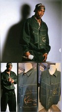 Vintage Karl Kani Jeans Jacket Tupac Shakur 90s Hip Hop Grail Green Denim