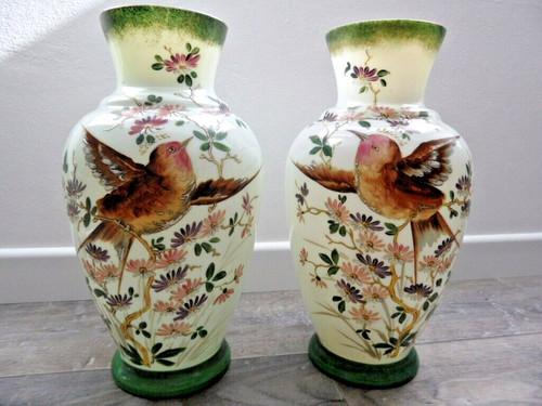 Imposante paire vases en - imposante,
