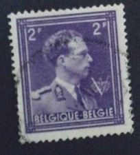 TIMBRE BELGIQUE ROI LEOPOLD III 