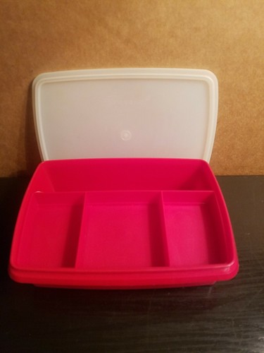 Vintage red tupperware - red,