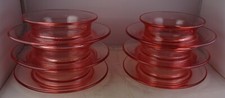6 Tiffin U.S. Glass Priscilla Pink 8133 Mayonnaise or Breakfast Bowls