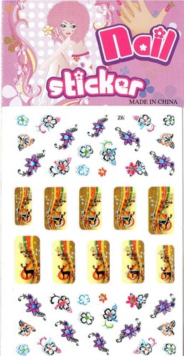 Planche nail art stickers - planche, de